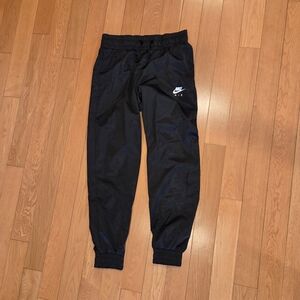 Nike AIR Black Satin Jogger Pants small